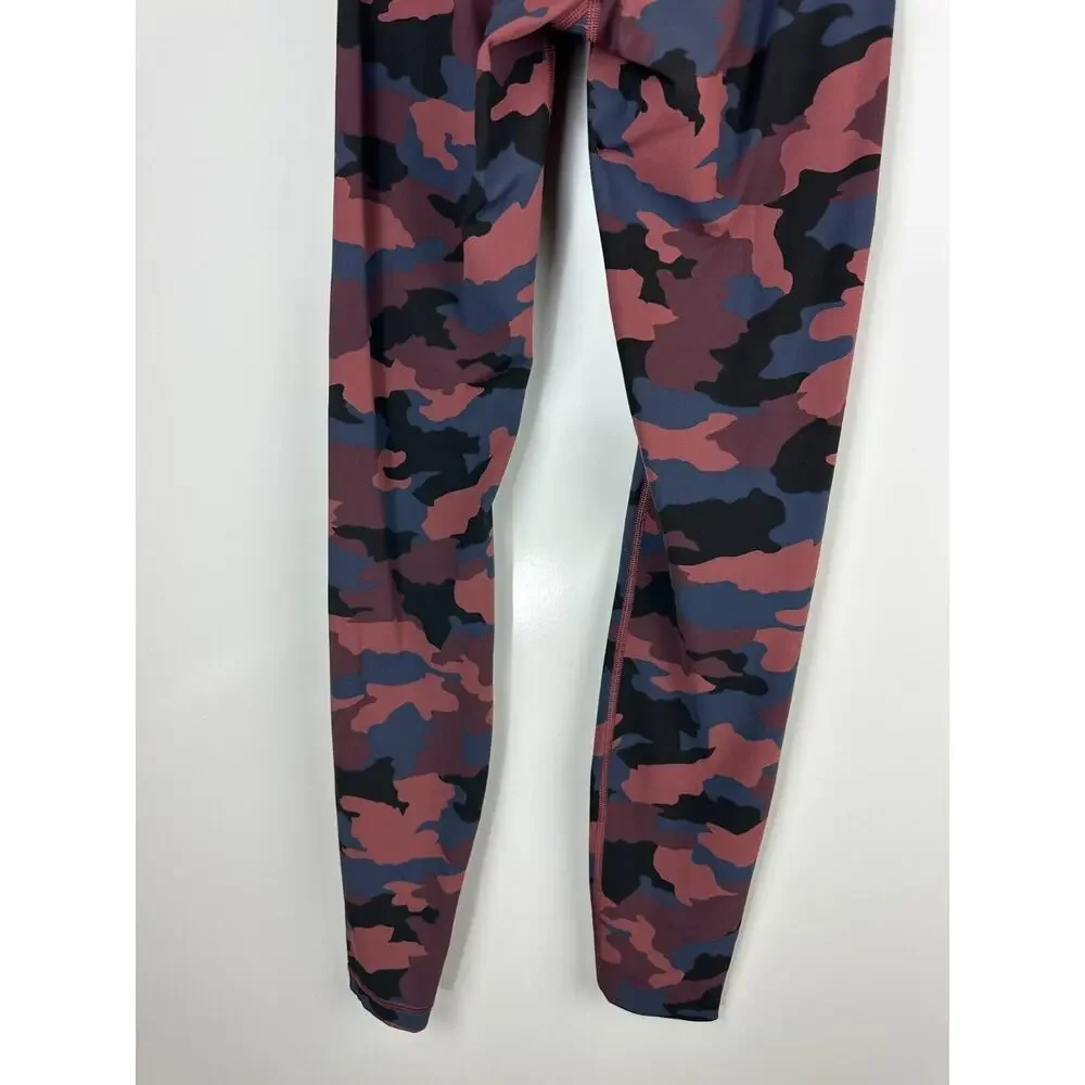 Lululemon Wunder Under High Rise Tight 28" Full On Camo Smoky Red Women's Size 4 - Picture 7 of 13